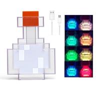 Magic Potion Bottle Light 8 Colours Magic Potion Bottle Light Miner Game Magic Potion Bottle with LED Lights When Shaking Discolour Night Light Rechargeable for Children Gifts, Room & Party Decoration