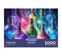 Magic Potions Recycled Paper Adult Jigsaws 1000 Pieces - Potions Colorful Glow Impossible Hard Difficult Challenging Family Game52x38cm/1000pcs