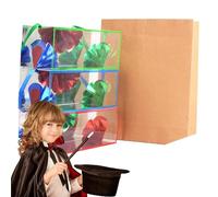 Magic Prop Tool - Professional Paper Bag Flower Box Illusion | Vanishing & Appearing Magic Trick Prop, Professional Grade Illusion Tool For Close-Up Magic, Parlor Tricks & Birthday Parties, Perfect