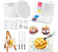 Magic Puffy Paint, magic 3d foam texture painting kit, Magic Puffy Paint Kit, painting kit, puffy paint, DIY Bubble Drawing Pens Art Supplies, 3D Drawing Magic Canvas Sponge for Home DIY Handmade Gift