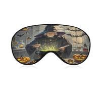 Magic Pumpkin Night Eye Mask Sleep Mask for Side Sleeper Women Men Pressure-Free & Light Block-Out Blindfold Soft Comfortable Eye Covers Breathable Blindfold Adjustable