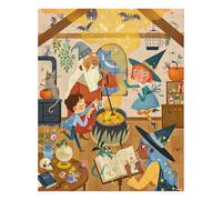 Janod - Magic Puzzle - 200-Piece FSC Cardboard Puzzle - Develops Patience and Concentration - Made in France - Children’s Puzzle for Ages 7 +, J02548, Brown