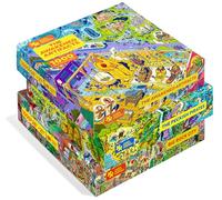 Magic Puzzles 3-Pack • Series Four • Big Rock City, The Awakened Artifacts, & The Peckish Pirates • 1000-Piece Jigsaw Puzzles from The Magic Puzzle Company