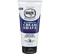 Magic Razorless Cream Shave Regular 6oz Light Fresh Scent (2 Pack) by Magic