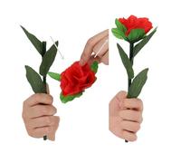 Magic Rebirth Rose Trick - Flower Rebirth Illusion, Romantic Prop for Proposals and Weddings, PVC Material, 58g
