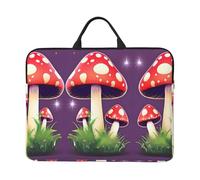 Magic Red Mushroom 14 Inches Laptop Sleeve Compatible Protective Case With Zipper Classic Portable Handle