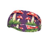 Magic Red Mushroom Headband Hair Sweat Headband Head Wrap Hair Non-Slip Stretchable Washable Makeup Headband