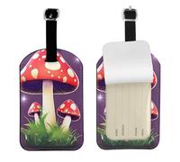 Magic Red Mushroom Print 4.3 x 2.76 inch Cute Tags Elegant Luggage Tags Suitcases Stylish Travel Accessories