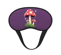 Magic Red Mushroom Print Adults Washable Eye Mask for Sleeping Light Blocking Nap for Night Rest Cover