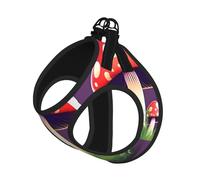 Magic Red Mushroom Print Harness Leash Set For Cat Dog, Reflective Adjustable Escape-Proof Vest Lead With Soft Breathable Mesh, For Small Pets And Kitten Puppy