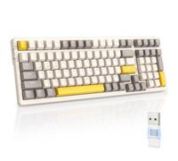 MAGIC-REFINER RK96 Wireless Mechanical Keyboard, Apex Pro TKL Gaming Keyboard, 2.4Ghz/Bluetooth 5.0 Dual Mode 2-in-1 Receiver 100 Key Hot Swap MX Keyboard Linear Red Switch for PC/MAC/Tablet