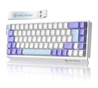 MAGIC-REFINER X68 HE 8000Hz Rapid Trigger Keyboard,Wired Magnetic Keyboard with Adjustable Actuation,UK Layout,128K Scan Rate, 0.125ms Latency,0.01mm RT Accuracy,Snap Tap,RGB Backlight (Purple)