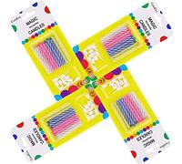 Magic Relight Birthday Candles - 40 Pieces Cake Candles Fun Prank Kit Cake Tricks and Decorations Trick Candle for Birthday, Party, Christmas, Celebration