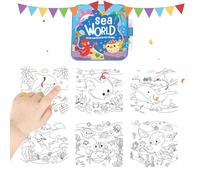Magic Reveal Picture Pad - No Chaos Watercolour Album, Educational Educational Toy, Art Supplies for Preschool Children, Reusable Drawing and Sketchbook, Travel Road Trip Set | For Ju