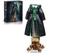 Magic Robe Building Block Set, 661 PCS Green Magic Wizard Robe Building Models with Base, Creative Movie Character Robes Bricks Toy, Gifts for Adults and Movie Funs