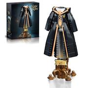 Magic Robe Building Block Set, 661 PCS Yellow Magic Wizard Robe Building Models with Base, Creative Movie Character Robes Bricks Toy, Gifts for Adults and Movie Funs