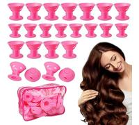 Magic Rollers Hair Curlers, 40 Silicone Overnight Hair Curler Set, Portable Rollers For Travel, Dating, Prom, Birthday Party, Easy Curling, 1 Set, 18, 12, 6cm