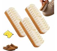 Magic Rubber Shoe Brush, 2026 New Suede Eraser and Brush, Soft Suede Shoe Brush Cleaner, Suede Rubber Cleaning Brush for Shoes, Bags, Jacket, Purse, Sofa with Wooden Handle (3pcs)