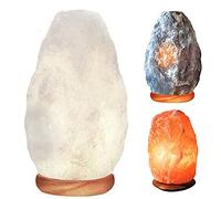 Magic Salt Himalayan Salt Lamp 2-3 kg Size 17-19 cm - Beautiful Pink Coloured and High Crystal Quality with Life Time Warranty (White, 2-3 Kg)