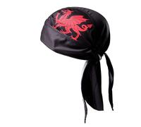 Magic Scarves Wales Welsh Dragon Flag Black Cycling Pirate Bandana Skull Cap Hat Sweat Wicking Quick Dry Under Helmet Cycling Headwrap Headscarf for Men Women