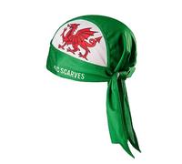 Magic Scarves Wales Welsh Dragon Flag Cycling Pirate Bandana Skull Cap Hat Sweat Wicking Quick Dry Under Helmet Cycling Headwrap Headscarf for Men Women White
