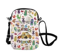 Magic School Bus Merch Seatbelts Everyone Crossbody Bag Bus Driver Gift Magic Bus Driver Job Pride Gift (EVERYONE CB UK)