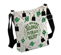 Magic School Movie Inspired Gift Draco Fan Gift My Heart Belongs To DM Crossbody Bag Magical Merch (My Heart Bag)
