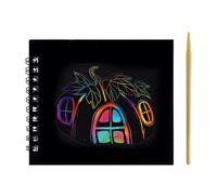 Magic Scratch Paper - 100 Creative Drawing Pads, Rainbow Scratch Paper Set, Black Drawing Pad | Creative & Attractive Experience For Kids And Students With Its Unique Color Of Iris