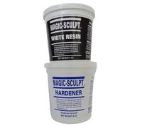 Magic Sculpt 1 lb Epoxy Clay, White - 1:1 Two-Part, Sets in 30 Min, Sandable, Drillable & Carvable; For Taxidermy, Carving & Sculpture (O105633)