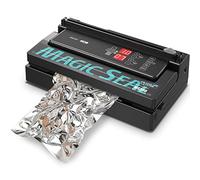MAGIC SEAL Commercial Dual Mode Vacuum Sealer - for Textured & Smooth/Mylar Bags, 190W Food Sealer Vacuum Packing Machine with Auto Cooling System, Adjustable Air & Seal Settings -MS300