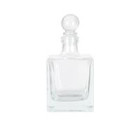 Magic Season Decorative Glass Bottle - 210 ml Square Bottle (1 Set w/Glass Stopper)