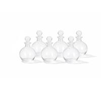 Magic Season Decorative Glass Bottles - 9 fl oz. Potion Bottles (6 Sets w/Glass Stoppers)