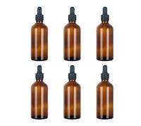 Magic Season Essential Oil Bottles - Amber / 100ml with Droppers / 6 Pcs