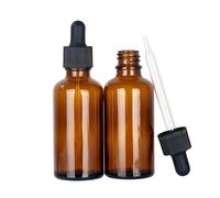 Magic Season Essential Oil Bottles - Amber / 50ml with Droppers / 2 Pcs