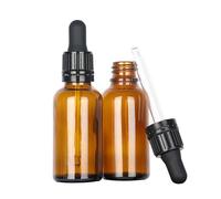 Magic Season Glass Bottles for Essential Oils - Amber / 30ml / Round-Tip Droppers/Tamper-Proof Caps/Pack of 2