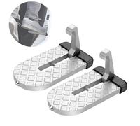 MAGIC SELECT 2x Car Doorstep Foot, Foldable Vehicle Door Step, Non-Slip for Reaching the Ceiling, with Emergency Safety Hammer. For Cars, Caravans and Trucks.