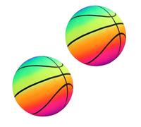 MAGIC SELECT 2x Children's Toy PVC Balls. Inflatable Volleyball with Rainbow. Soft Ball for Children. Ball to play on the Beach, Park, Pool, Vacation. Ø 23 cm.