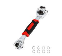 MAGIC SELECT 49 in 1 Universal Socket Ratchet Wrench. Socket Wrench with 360º Rotating Head, Heads from 8 to 19mm. Multifunction Repair Tool for Home, Car. CRV Steel.