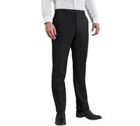 MAGIC SELECT Black Suit Pants for Men. Straight Cut with Pleats and Pockets to use in The Office, Work, Waiter, Store Clerk. (Winter)