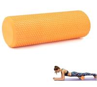 MAGIC SELECT Massage Foam Roller for Muscle Therapy. Pilates and Yoga Roller. 45x15cm Orange