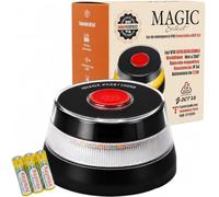 MAGIC SELECT V16 Emergency Light | Geolocation, road signalling, car and motorbike, orange 360 degree flashing light, magnetic base, includes 3 AA batteries