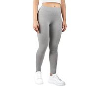 MAGIC SELECT Women's Basic Cotton Long Stretch Mesh Sports Leggings, Grey, XL