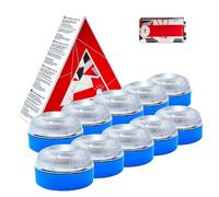 MAGIC SELECT X10 V16 Emergency Light, for Car and Motorcycle Road Signs. Flashing Yellow Light, Magnetic Base and 9V 6LR61 Battery Included.