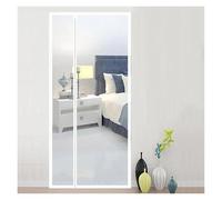 Magic Self-Adhesive Magnetic Curtain,Screen Window,Mosquito,Automatic Closing,Super Strong Force,Door Mosquito Net Mesh for Anti Mosquito(White - Left Open,W120cm x h230cm)