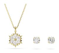 Magic set, Set (2), Mixed cuts, Snowflake, White, 18K gold finish