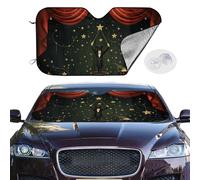 Magic Show Car Windshield Sun Shade,Foldable Front Window Sun Visor Protector Uv Reflective Windshield Sunshade Covers Universal Car Accessories 55x30 Inch