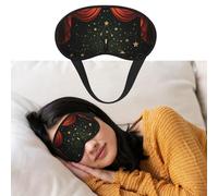 Magic Show Sleep Mask for Side Sleeper Blackout Eye Masks for Women Men Blindfold Mask Side Sleeper Eye Cover for Sleeping Nap Blackout Eye Shade Cover for Travel