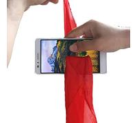 Magic Silk Thread Through Phone Set - Funny Close-Up Magic Prop For Interactive Performances, Easy To Do Silk Through Telephone/Scarf Trick, 35x35cm Silks Included, Ideal For New Year & Theater Shows