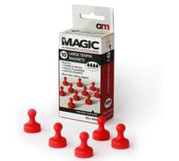 Magic Skittle Magnets Red, 20mm X 25mm Large Pack Of 10