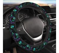 Magic Skull Magical Star Moon Steering Wheel Cover for Women Men Girls Car Accessories Decor Anti-Slip Neoprene Auto Steering Wheel Covers Protector Universal 15 Inch